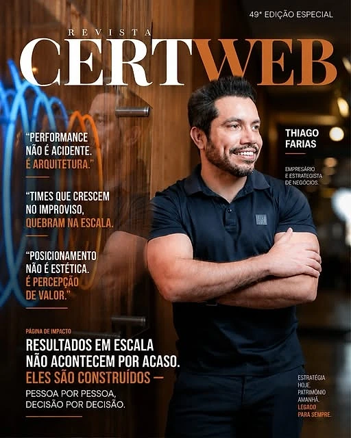Capa da 49ª edição da Revista Certweb com Thiago Farias